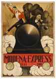 Modena Express by Umberto Tirelli, Color lithograph, Arti Graf, sold Mar 2025
