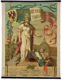 Esposizione Generale Italiana in Torino by Giuseppe Garuti, Color lithograph, Armanino, Genova, sold Mar 2025