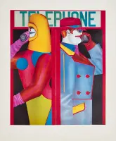 Telephone by Richard Lindner, Offset, printer unknown, sold Mar 2025