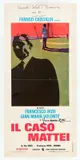 Playbill for 'Il caso Mattei' directed by Francesco Rosi, starring Gian Maria Volonté by Lorenzo Nistri, Offset, Rotolitografica, Roma, sold Oct 2024