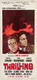 Playbill for 'Thrilling' directed by Carlo Lizzani, Gian Luigi Polidoro and Ettore Scola by Rodolfo Gasparri, Offset, Litoroma, Roma, sold Oct 2024