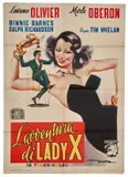 'The divorce of Lady X' starring Laurence Olivier and Merle Oberon by Enrico De Seta, Offset, Vecchioni & Guadagno, Roma, sold Oct 2024