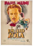 'The life of Emile Zola' starring Paul Muni by Luigi Martinati, Offset, N, sold Oct 2024