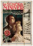 'Mrs. Miniver' starring Greer Garson and Walter Pidgeon by Józef Bohdan Dziekoński, Offset, Ripalta, Milano, sold Oct 2024