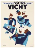 Vichy / Demandez votre quart by Paul Colin, Color lithograph, Imp, sold Apr 2024