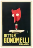 Bitter Bonomelli / Milano by Mario Pozzati, Color lithograph, Affiches MAGA, Paris-Milano, sold Apr 2024