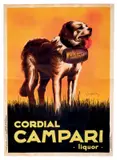 Cordial Campari Liquor by Leonetto Cappiello, Color lithograph, Les Nouvelles Affiches Cappiello, Atelier Devambez, Paris-Torino, offered Apr 2024