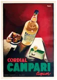 Cordial Campari Liquor by Marcello Nizzoli, Color lithograph, Star-IGAP, Milano, sold Apr 2024