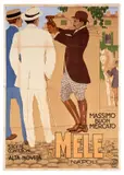 E. & A. Mele & Ci. / Stoffe confezioni alta novità by Marcello Dudovich, Color lithograph, Off, sold Apr 2024