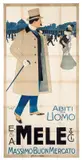 E. & A. Mele & Ci. / Abiti per uomo by Franz Laskoff, Color lithograph, Off, sold Apr 2024
