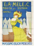 E. & A. Mele & Ci. / Novità per signora by Leonetto Cappiello, Color lithograph, Off, offered Apr 2024