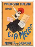 E. & A. Mele & Ci. / Novità per signora by Leonetto Cappiello, Color lithograph, Off, offered Apr 2024