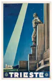Trieste by Giorgio Viola Di C., Color lithograph, Grafiche Modiano, Trieste, sold Apr 2024