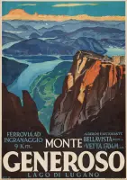 Monte Generoso by Louis Koller, Color lithograph, A, sold Apr 2024