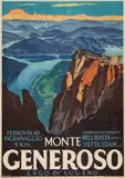 Monte Generoso by Louis Koller, Color lithograph, A, sold Apr 2024