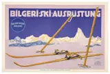 Bilgeri Ski Ausrüstung by Carl Kunst, Color lithograph, Impresso da Reichhold & Lang, München, sold Apr 2024