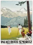 Palace Hotel St. Moritz by Emil Cardinaux, Color lithograph, Wolfsberg, Zürich, offered Apr 2024