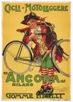 Cicli “Ancora” Milano by Plinio Codognato, Color lithograph, Lit, offered Apr 2024