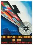 Concours Internationaux de Tir by Luigi Martinati, Color lithograph, Grafiche I, sold Apr 2024