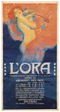 L'ora by Leopoldo Metlicovitz, Color lithograph, Off, offered Apr 2024