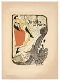 'Jane Avril / Jardin de Paris' original plate from 'Les Maitres de l'Affiche' by Henri de Toulouse-Lautrec, Color lithograph, Imp, sold Apr 2024