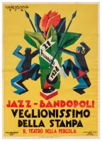 Jazz Bandopoli / Veglionissimo della stampa by Lucio Venna, Color lithograph, Studio Venna Innocenti, Firenze, sold Apr 2024