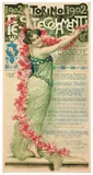 Torino festeggiamenti by Giovanni Battista Carpanetto, Color lithograph, Lit, offered Apr 2024
