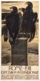 Rome / Exposition Internationale by Duilio Cambellotti, Color lithograph, Chappuis, Bologna, sold Apr 2024