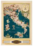 Carta Gastronomica del Bel Paese by Vsevolod Petrovič Nikulin, Offset, Italgeo, Milano, sold Apr 2024