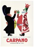 Carpano / Brindisi con Napoleone by Armando Testa, Color lithograph, Arti Grafiche Pirovano, Milano, sold Apr 2024