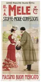 E. & A. Mele & Ci. / Stoffe mode confezioni by Achille Beltrame, Color lithograph, Off, offered Apr 2024