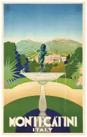Montecatini by Anónimo, Color lithograph, Studio Editoriale Turistico, Milano, sold Apr 2024