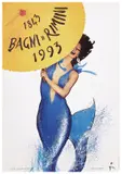 Bagni Rimini by René Gruau, Offset, Stampa Garattoni, Rimini, sold Apr 2024