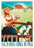 Peroula / Val d'Aosta - Conca di Pila by Arnaldo Musati, Offset, Gros Monti & C, sold Apr 2024