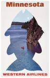 Minnesota / Western Airlines by Anónimo, Offset, printer unknown, sold Apr 2024