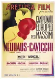 Campionato Europeo pesi Massimi Neuhaus-Cavicchi by Mario Carboni, Offset, Artigrafiche Reggiani, Bologna, sold Apr 2024