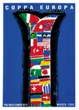 Coppa Europa by Franco Balan, Silk-screen print, Il punto serigrafico, Torino, offered Apr 2024