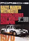 Porsche / Rallye Marken Weltmeister by Atelier Strenger, Offset, printed in Germany, Entwurf Atelier Strenger, sold Apr 2024