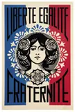 Liberté, egalité, fraternité by Shepard Fairey, Offset, printer unknown, sold Apr 2024