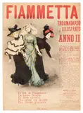 Fiammetta / Ebdomadario illustrato by Fabio Fabbi, Color lithograph, Stab, offered Apr 2024