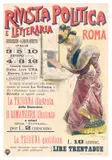 Rivista politica e letteraria / Roma by Silbonette, Color lithograph, Stab, sold Apr 2024