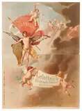 L’Elettrico / Giornale politico quotidiano by Anónimo, Color lithograph, Lit, offered Apr 2024