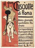 Il Don Chisciotte di Roma by Franz Laskoff, Color lithograph, Off, offered Apr 2024