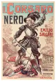Il corsaro nero by Giuseppe Garuti, Color lithograph, Lit, sold Apr 2024