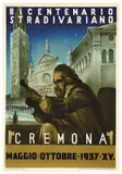 Bicentenario Stradivariano / Cremona by Giulio Cisari, Color lithograph, Soc, sold Apr 2024