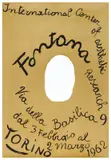 International Center of Aesthetic Research / Torino by Lucio Fontana, Color lithograph, Gros Monti, Torino, sold Apr 2024