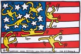 American Music Festival by Keith Haring, Offset, printing courtesy of Philip Morris Companies Inc, sold Apr 2024