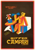 Bitter Campari (later reprint) by Fortunato Depero, Color lithograph, Leopoldo Baroni, Milano, sold Apr 2024