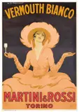 Vermouth Bianco Martini & Rossi (later reprint) by Marcello Dudovich, Color lithograph, Società Tipografica Piemontese, Torino, sold Apr 2024