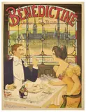 Bénédictine (later reprint) by Lucien Lopes-Silva, Color lithograph, Rive Gauche Litho, sold Apr 2024